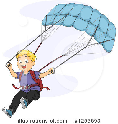 Parachuting Clipart #1255693 by BNP Design Studio
