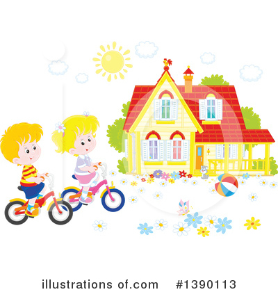 Royalty-Free (RF) Children Clipart Illustration by Alex Bannykh - Stock Sample #1390113