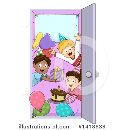 Birthday Party Clipart #1418638 by BNP Design Studio