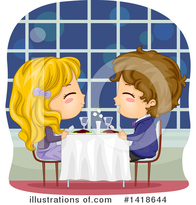 Courting Clipart #1418644 by BNP Design Studio