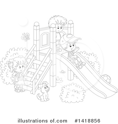 Royalty-Free (RF) Children Clipart Illustration by Alex Bannykh - Stock Sample #1418856