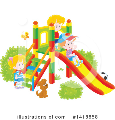Royalty-Free (RF) Children Clipart Illustration by Alex Bannykh - Stock Sample #1418858