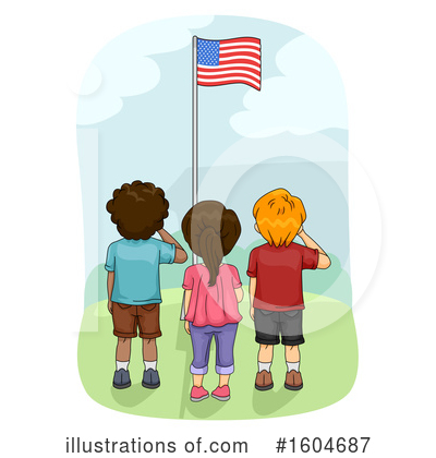 American Flag Clipart #1604687 by BNP Design Studio