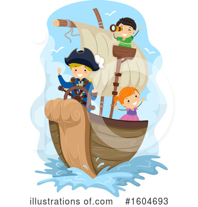 Pirate Ship Clipart #1604693 by BNP Design Studio