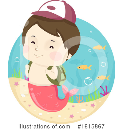 Mermaid Clipart #1615867 by BNP Design Studio