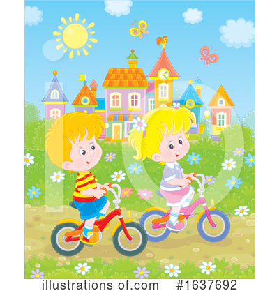 Royalty-Free (RF) Children Clipart Illustration by Alex Bannykh - Stock Sample #1637692