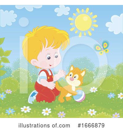 Royalty-Free (RF) Children Clipart Illustration by Alex Bannykh - Stock Sample #1666879