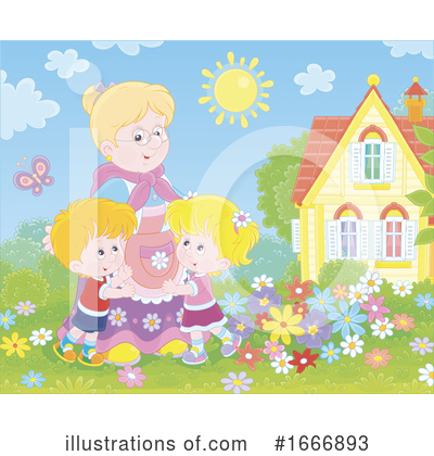 Royalty-Free (RF) Children Clipart Illustration by Alex Bannykh - Stock Sample #1666893