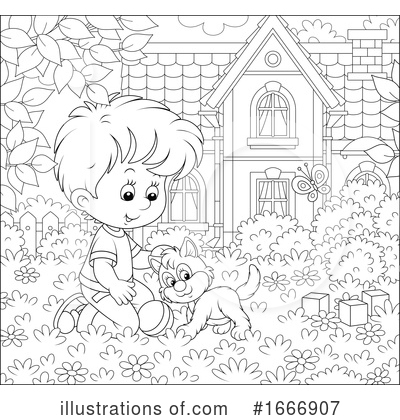 Royalty-Free (RF) Children Clipart Illustration by Alex Bannykh - Stock Sample #1666907