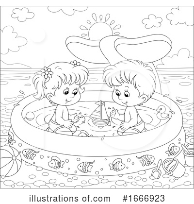 Royalty-Free (RF) Children Clipart Illustration by Alex Bannykh - Stock Sample #1666923