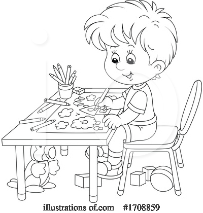 Royalty-Free (RF) Children Clipart Illustration by Alex Bannykh - Stock Sample #1708859