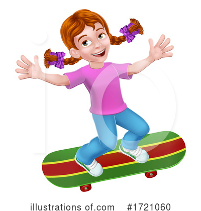 Skateboarding Clipart #1721060 by AtStockIllustration