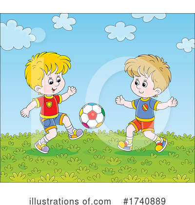 Soccer Ball Clipart #1740889 by Alex Bannykh