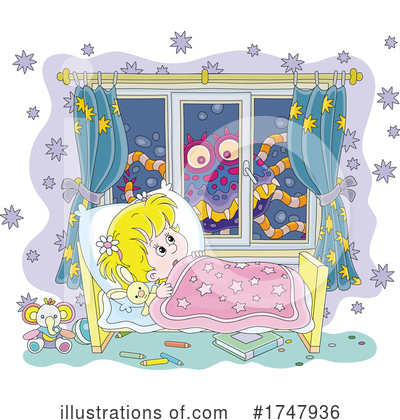 Bed Clipart #1747936 by Alex Bannykh