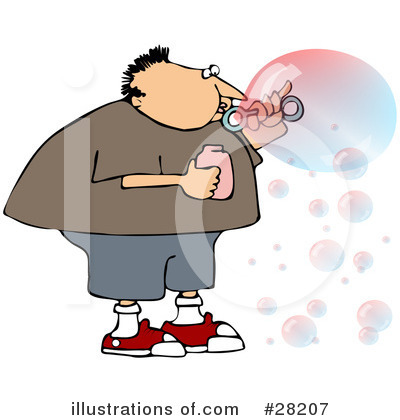 Blowing Bubbles Clipart #28207 by djart