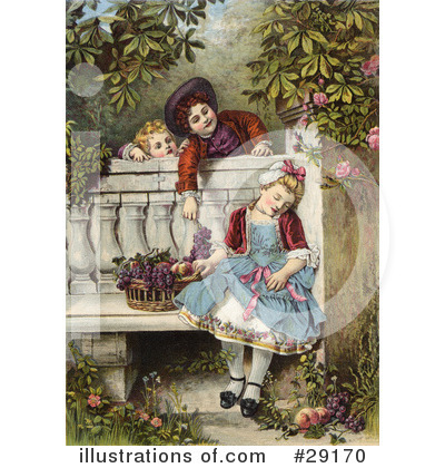Royalty-Free (RF) Children Clipart Illustration by OldPixels - Stock Sample #29170