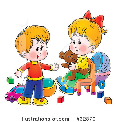 Royalty-Free (RF) Children Clipart Illustration by Alex Bannykh - Stock Sample #32870