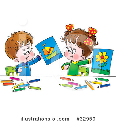 Royalty-Free (RF) Children Clipart Illustration by Alex Bannykh - Stock Sample #32959