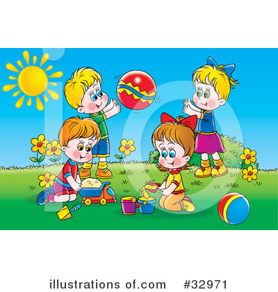 Royalty-Free (RF) Children Clipart Illustration by Alex Bannykh - Stock Sample #32971