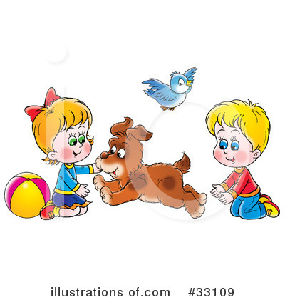 Royalty-Free (RF) Children Clipart Illustration by Alex Bannykh - Stock Sample #33109