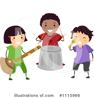 Royalty-Free (RF) Childrens Band Clipart Illustration by BNP Design Studio - Stock Sample #1115966