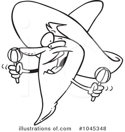 Royalty-Free (RF) Chile Pepper Clipart Illustration by toonaday - Stock Sample #1045348