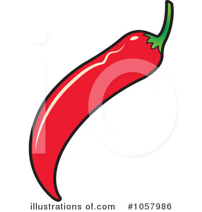 Chili Pepper Clipart #1057986 by Lal Perera