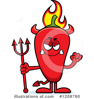 Royalty-Free (RF) Chili Pepper Clipart Illustration by Cory Thoman - Stock Sample #1208760