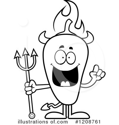 Royalty-Free (RF) Chili Pepper Clipart Illustration by Cory Thoman - Stock Sample #1208761
