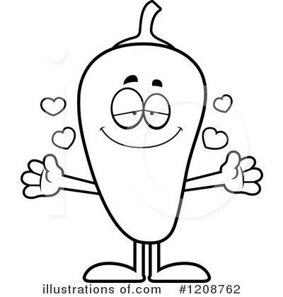 Royalty-Free (RF) Chili Pepper Clipart Illustration by Cory Thoman - Stock Sample #1208762