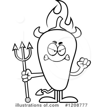Royalty-Free (RF) Chili Pepper Clipart Illustration by Cory Thoman - Stock Sample #1208777