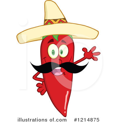 Royalty-Free (RF) Chili Pepper Clipart Illustration by Hit Toon - Stock Sample #1214875