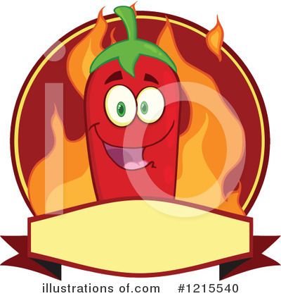 Royalty-Free (RF) Chili Pepper Clipart Illustration by Hit Toon - Stock Sample #1215540