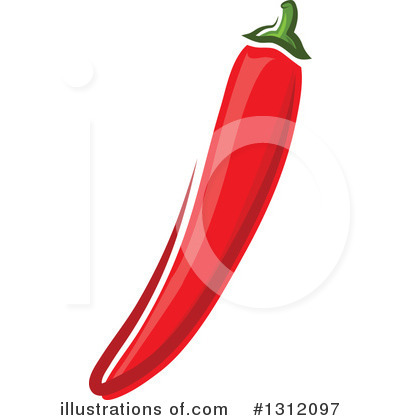 Royalty-Free (RF) Chili Pepper Clipart Illustration by Vector Tradition SM - Stock Sample #1312097