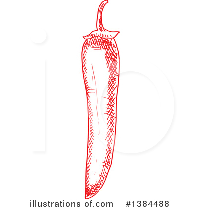 Royalty-Free (RF) Chili Pepper Clipart Illustration by Vector Tradition SM - Stock Sample #1384488