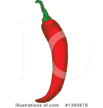 Royalty-Free (RF) Chili Pepper Clipart Illustration by Vector Tradition SM - Stock Sample #1395679