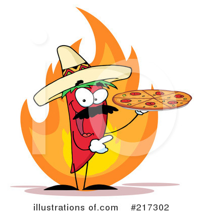 Royalty-Free (RF) Chili Pepper Clipart Illustration by Hit Toon - Stock Sample #217302