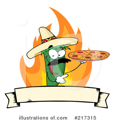 Royalty-Free (RF) Chili Pepper Clipart Illustration by Hit Toon - Stock Sample #217315