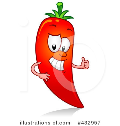 Royalty-Free (RF) Chili Pepper Clipart Illustration by BNP Design Studio - Stock Sample #432957