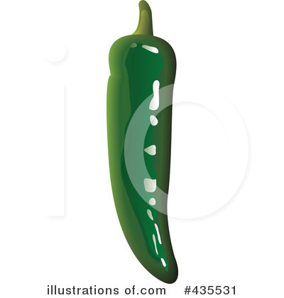 Royalty-Free (RF) Chili Pepper Clipart Illustration by michaeltravers - Stock Sample #435531
