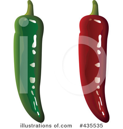 Royalty-Free (RF) Chili Pepper Clipart Illustration by michaeltravers - Stock Sample #435535