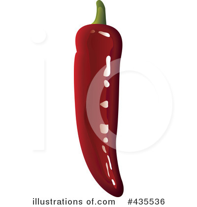 Royalty-Free (RF) Chili Pepper Clipart Illustration by michaeltravers - Stock Sample #435536
