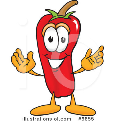 Chili Peppers Clipart #6855 by Mascot Junction
