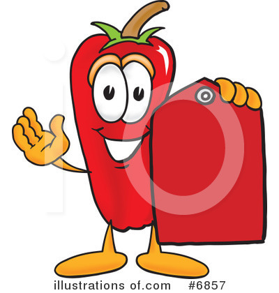 Royalty-Free (RF) Chili Pepper Clipart Illustration by Mascot Junction - Stock Sample #6857
