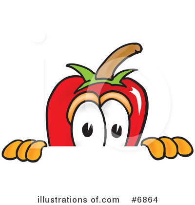 Royalty-Free (RF) Chili Pepper Clipart Illustration by Mascot Junction - Stock Sample #6864