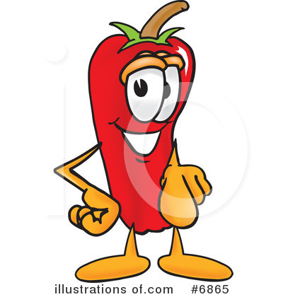 Royalty-Free (RF) Chili Pepper Clipart Illustration by Mascot Junction - Stock Sample #6865