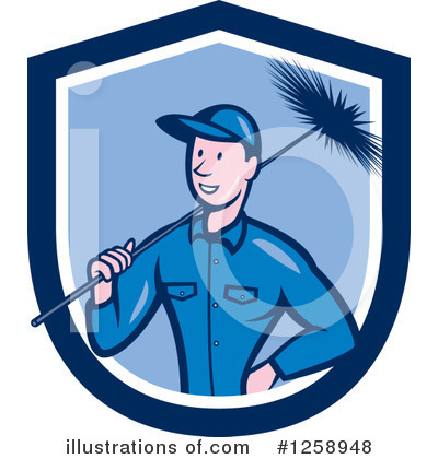 Royalty-Free (RF) Chimney Sweep Clipart Illustration by patrimonio - Stock Sample #1258948