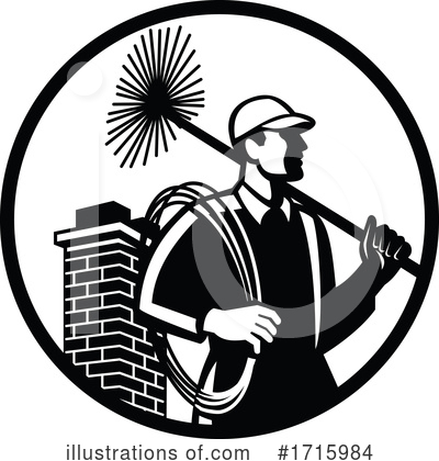 Chimney Sweep Clipart #1715984 by patrimonio