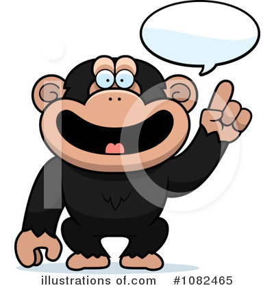 Royalty-Free (RF) Chimp Clipart Illustration by Cory Thoman - Stock Sample #1082465