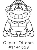 Chimpanzee Clipart #1141659 by Cory Thoman